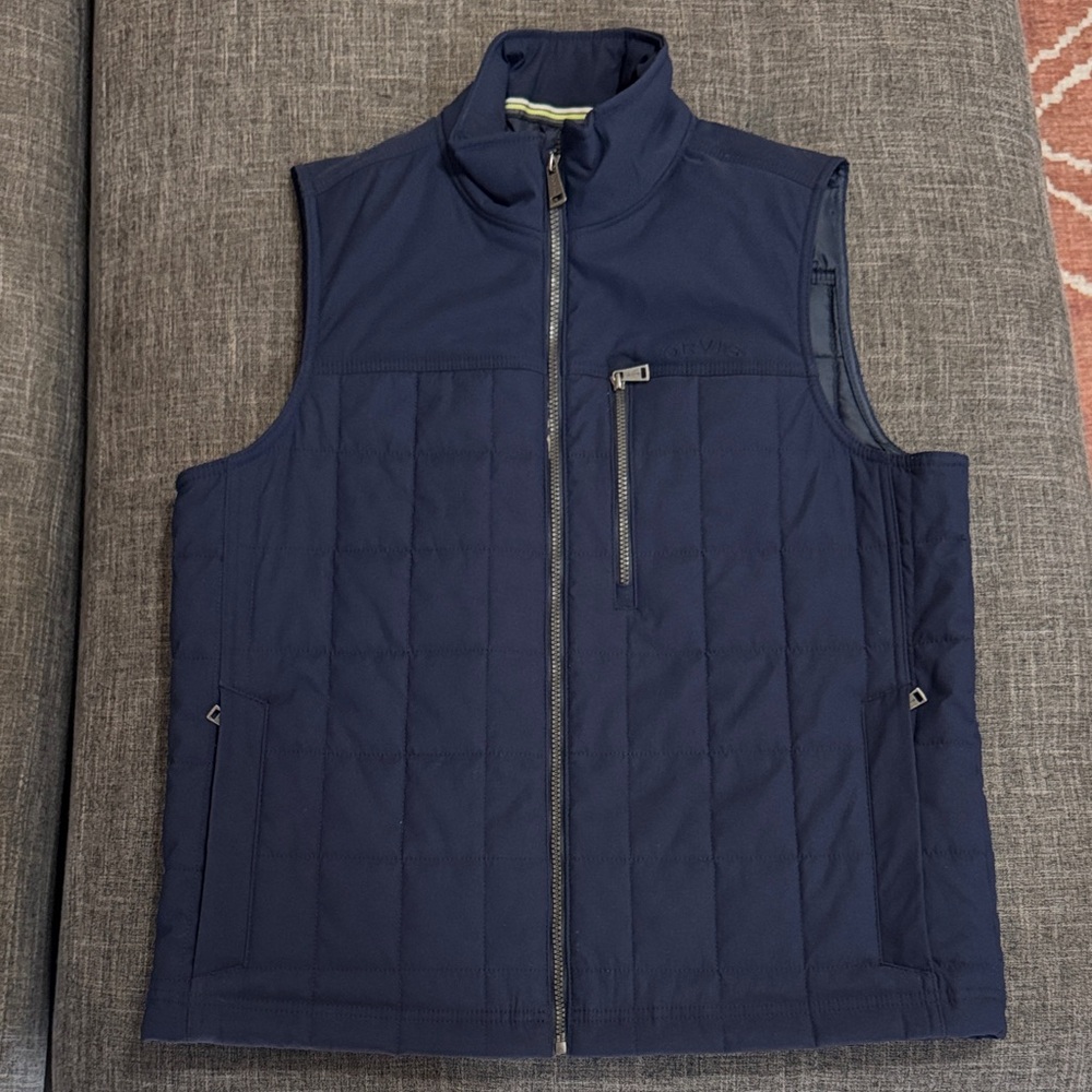 Orvis Quilted Full Zip Vest – Men’s Medium Navy